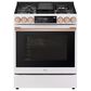 LG Studio 30" Smart Slide-in Gas Range with  Air Fry and Convection in Essence White, , large