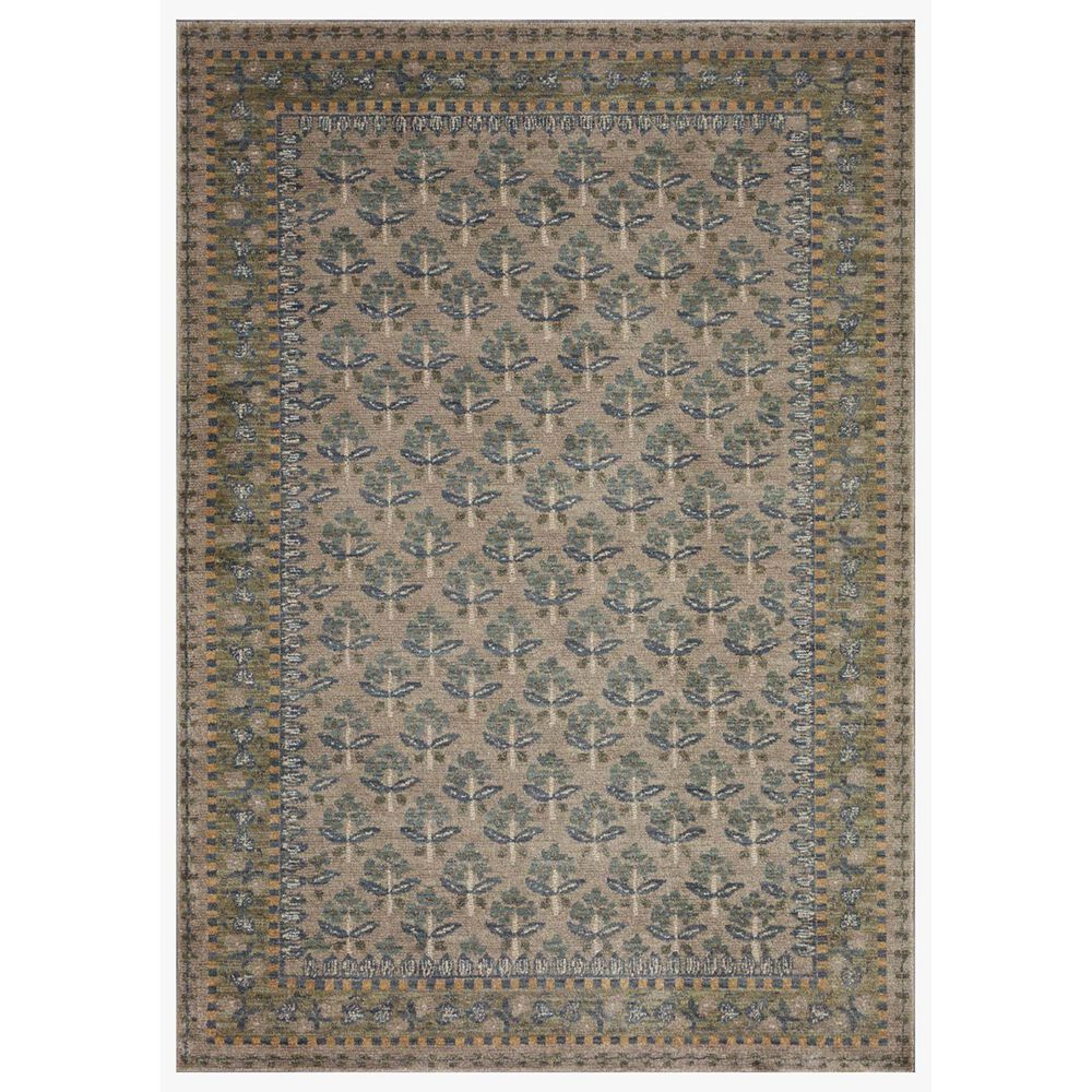 Rifle Paper Co. Fiore FIO-02 2"7" x 4" Grey Area Rug, , large