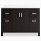 Kohler Kresla 48" Single Bathroom Vanity in Carbon Oak with 3 cm White Quartz Top and Rectangular Sink, , large