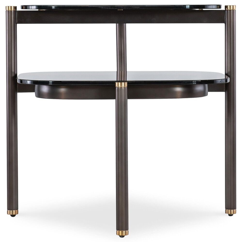 Hooker Furniture Grayson Tiered Side Table in Black and Gold, , large