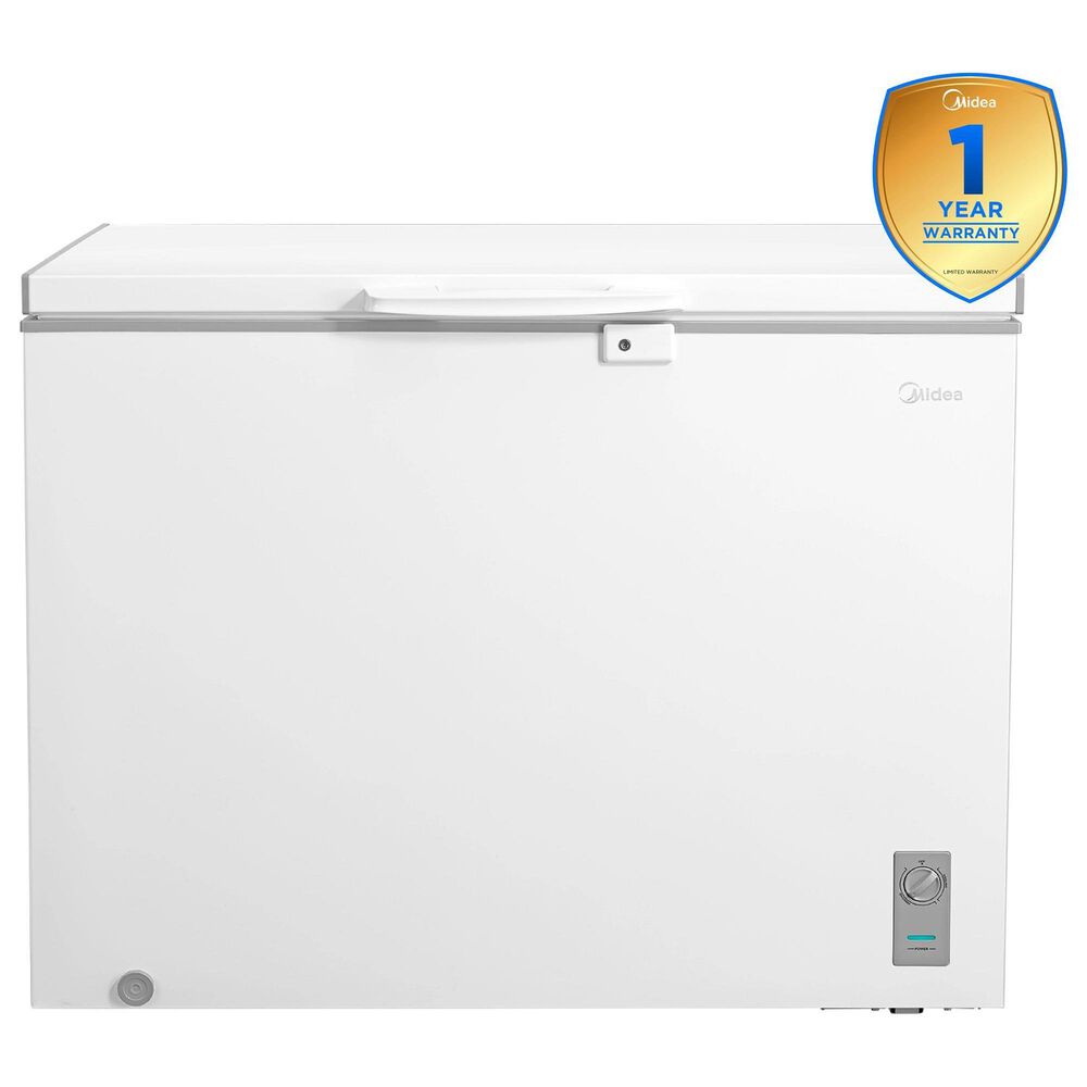 Midea 10 Cu. Ft. Garage-Ready Convertible Chest Freezer in White, , large