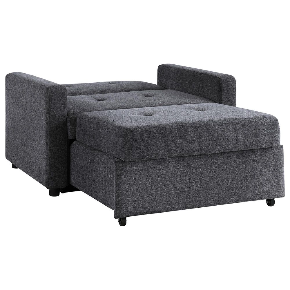 Steve Silver Convertible Sleeper Chair in Gray, , large
