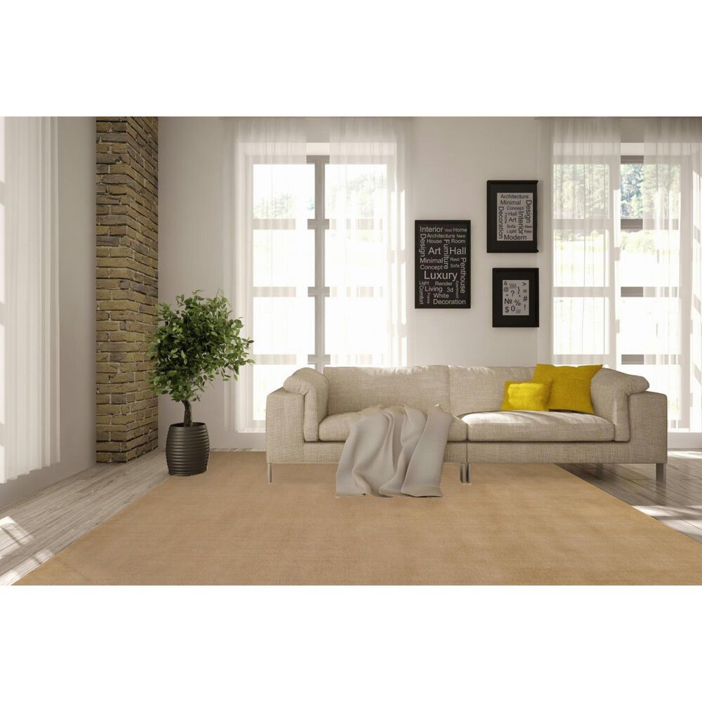 Nourison Plush Cloud 8&#39;6&quot; x 11&#39;6&quot; Camel Area Rug, , large