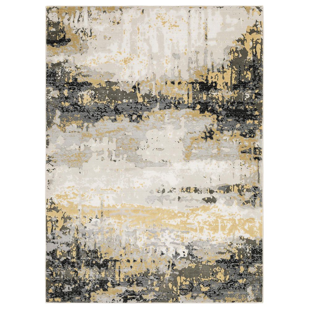 Oriental Weavers Caravan Fading Mink 2061X 3"3" x 5" Beige and Gold Area Rug, , large