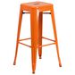 Flash Furniture 3-Piece Metal Bar Table Set in Orange, , large