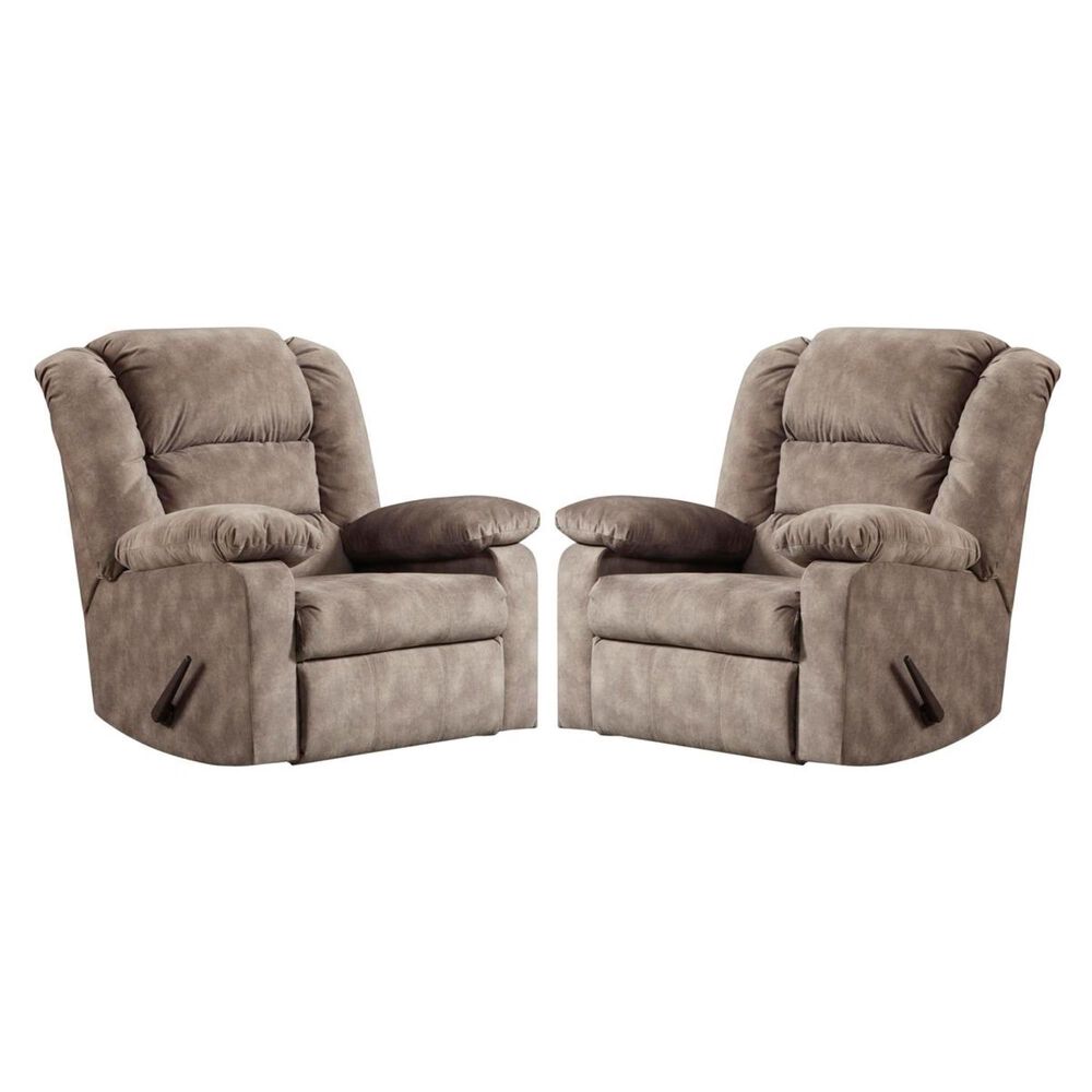 Northwestern Rocker Recliner in Gray (Set of 2), , large