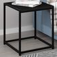 HOMLUX 1-Tier End Table in Americano and Black, , large