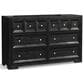 Furniture of America Hatton Cross 6-Drawer Dresser in Weathered Black, , large