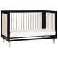 Babyletto Lolly 3-in-1 Convertible Crib with Kit in Black and Washed Natural, , large