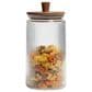 Housewares International 60.8 Oz Vertical Ribbed Jar in Clear, , large