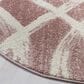 Safavieh Adirondack ADR125Z 6" Round Rose and Cream Area Rug, , large