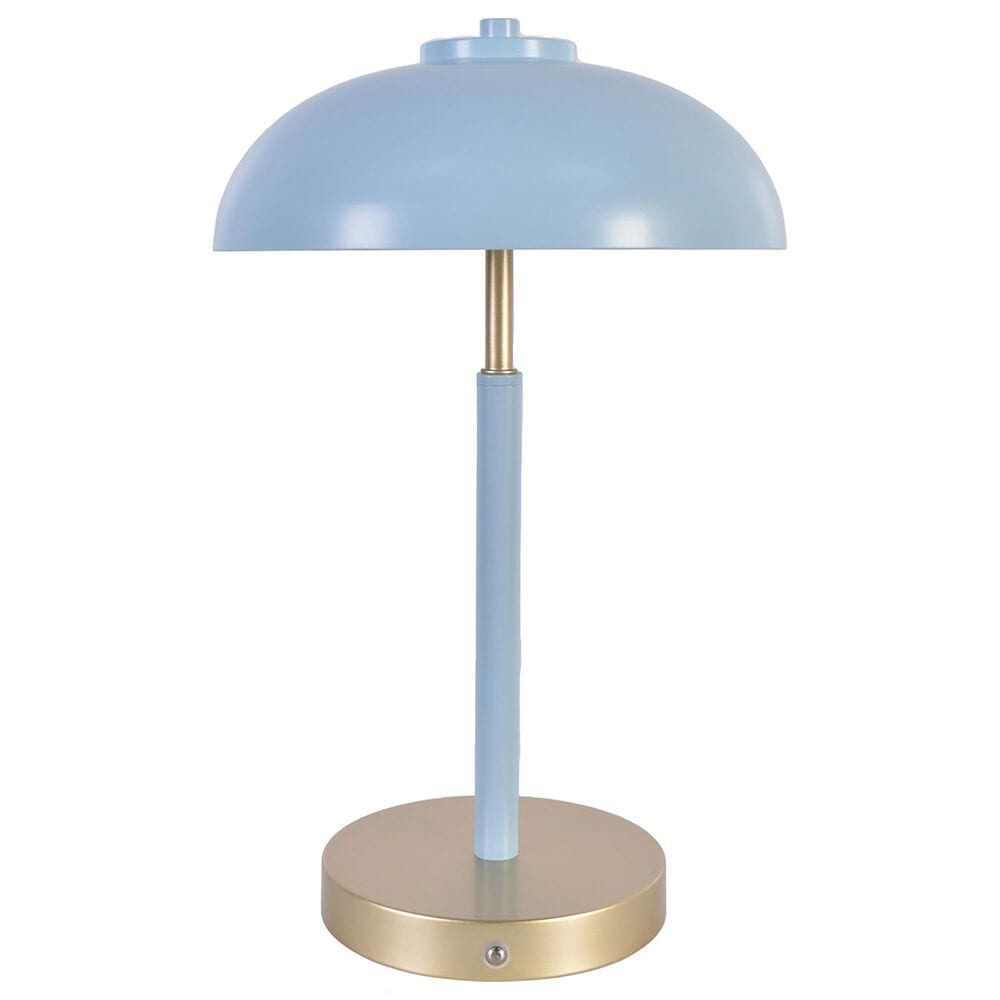 Slatehouse 15" Metal Rechargeable Task Lamp in Blue and Bronze, , large