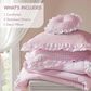 Hampton Park Rowena 4-Piece Full/Queen Comforter Set in Pink, , large
