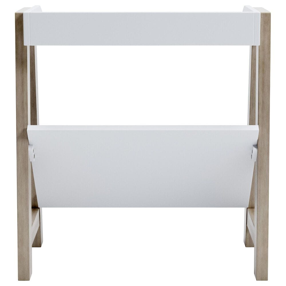 Ashley Blariden Small Bookcase in Light Tan and White, , large