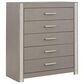 Ashley Surancha 5-Drawer Chest in Gray, , large