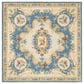 Safavieh Micro-Loop 5" Square Cream and Blue Area Rug, , large