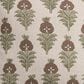 Creative Coop Cozy 18" Square Floral Throw Pillow with Mustard Velvet Ruffle in Olive Green, Deep Brown and Ivory, , large