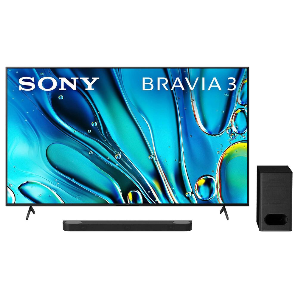 Sony 85" Class Bravia 3 LED 4K HDR - Smart Google TV with Theater Bar 6 in Black, , large