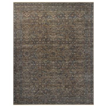 Loloi Heritage 12" Square Lagoon and Tobacco Area Rug, , large