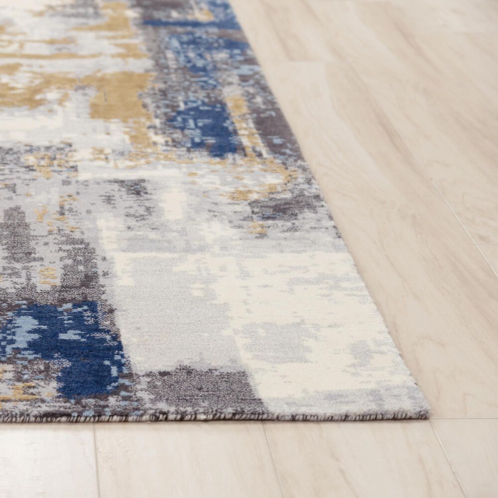 RIZZY Bolero BOL725 Blue and Multicolor 4' x 6' Area Rug, , large