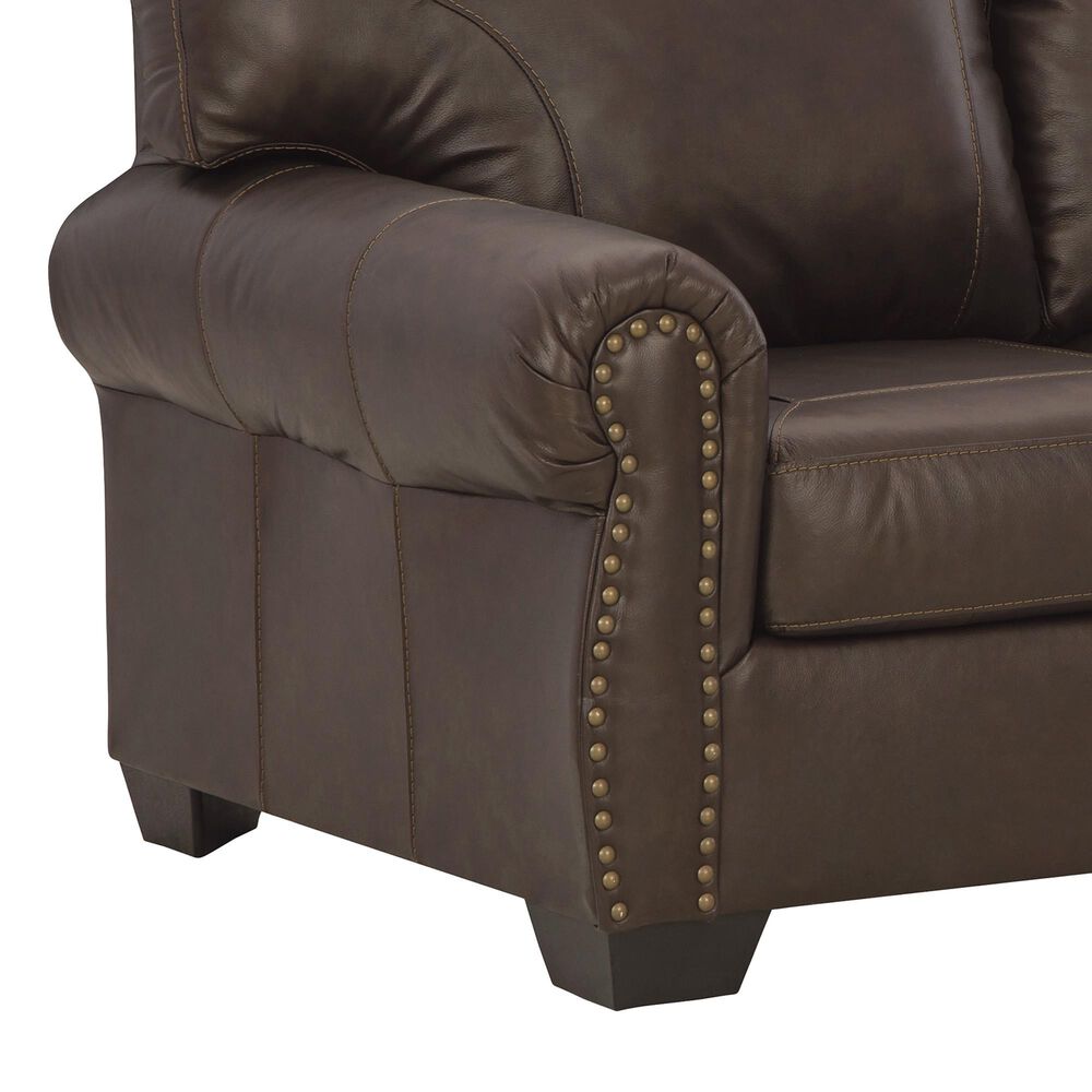 Ashley Colleton Stationary Sofa and Loveseat Set in Dark Brown, , large