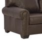Ashley Colleton Stationary Sofa and Loveseat Set in Dark Brown, , large