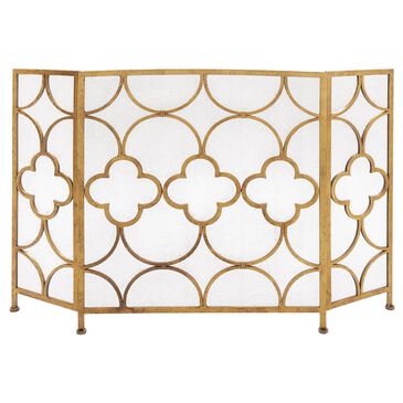 Maple and Jade 50" x 35" Fireplace Screen in Gold, , large