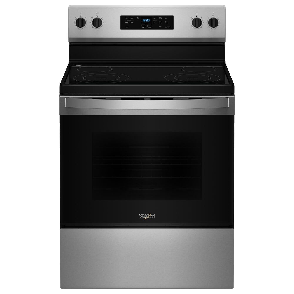 Whirlpool 5.3 Cu. Ft. Electric Range with Self-Cleaning in Stainless Steel, , large