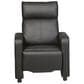 Pacific Landing Contemporary Theater Seating Push-Back Recliner in Black, , large
