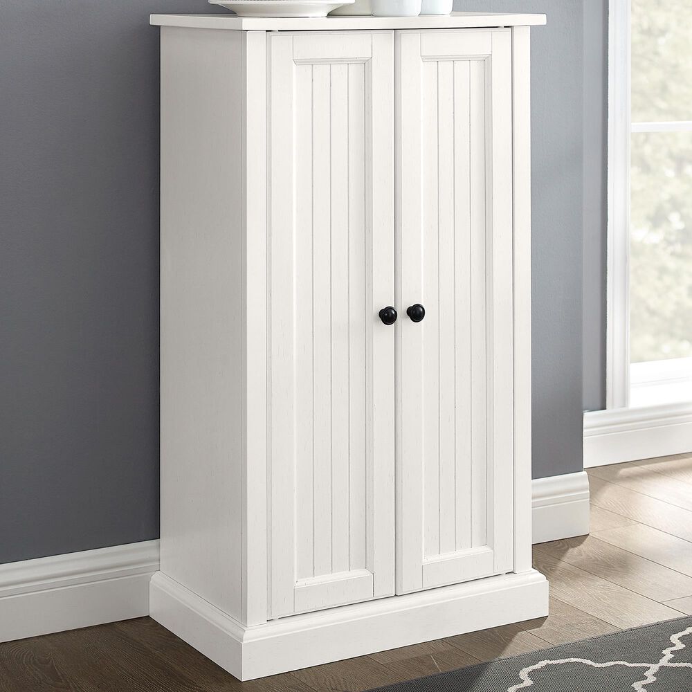Crosley Furniture Seaside Accent Cabinet in White, , large