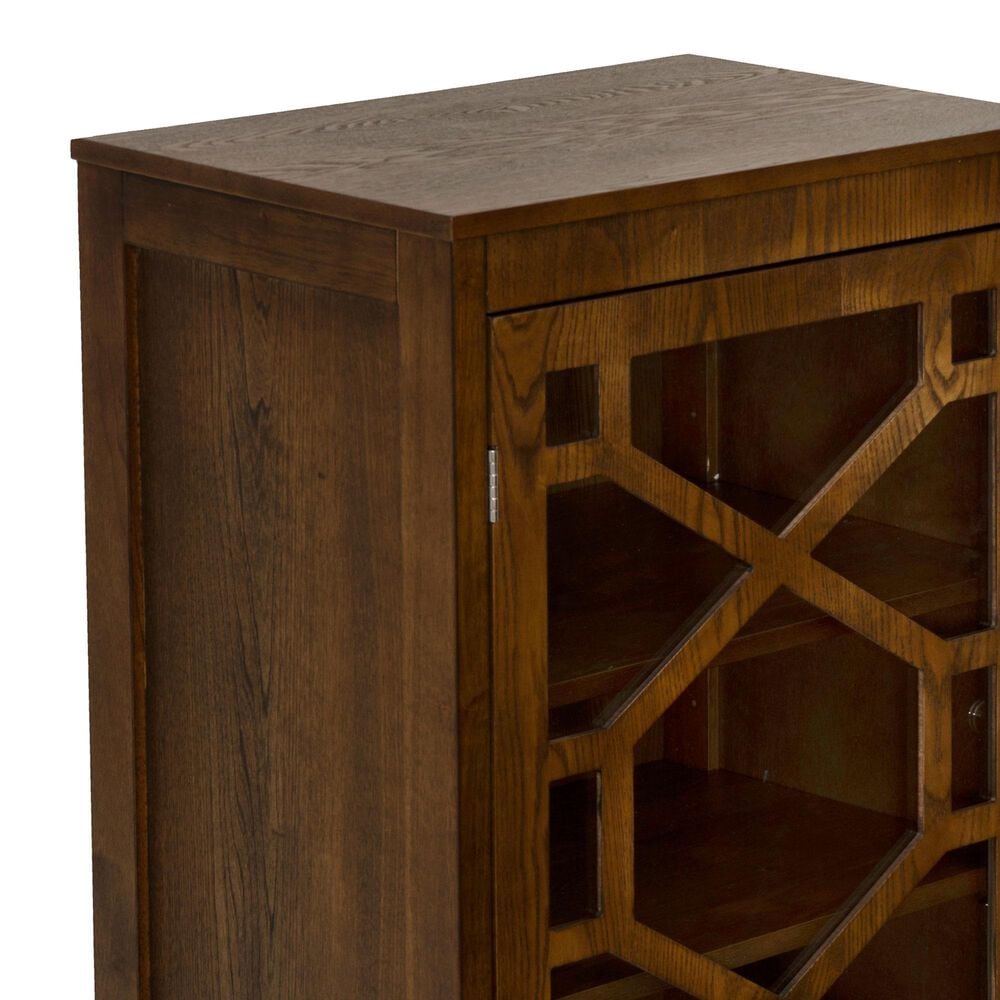 Linon Home Decor Fetti Small Cabinet in Brown, , large