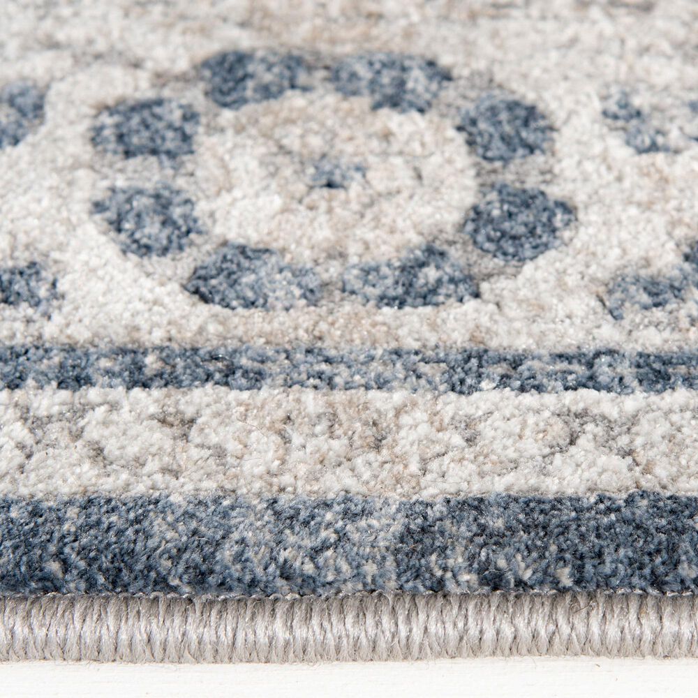 Central Oriental Clearwater Glint 8&#39; x 10&#39; Blue and Beige Area Rug, , large