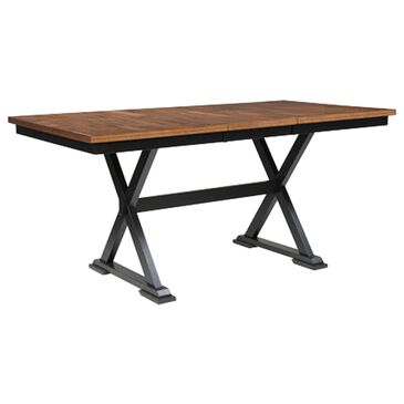 Ashley Wildenauer Counter Height Table with 18" Butterfly Leaf in Brown and Black - Table Only, , large