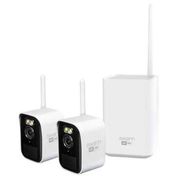 Swann MaxRanger4K Mini Long-Range Wireless Security System in White, , large