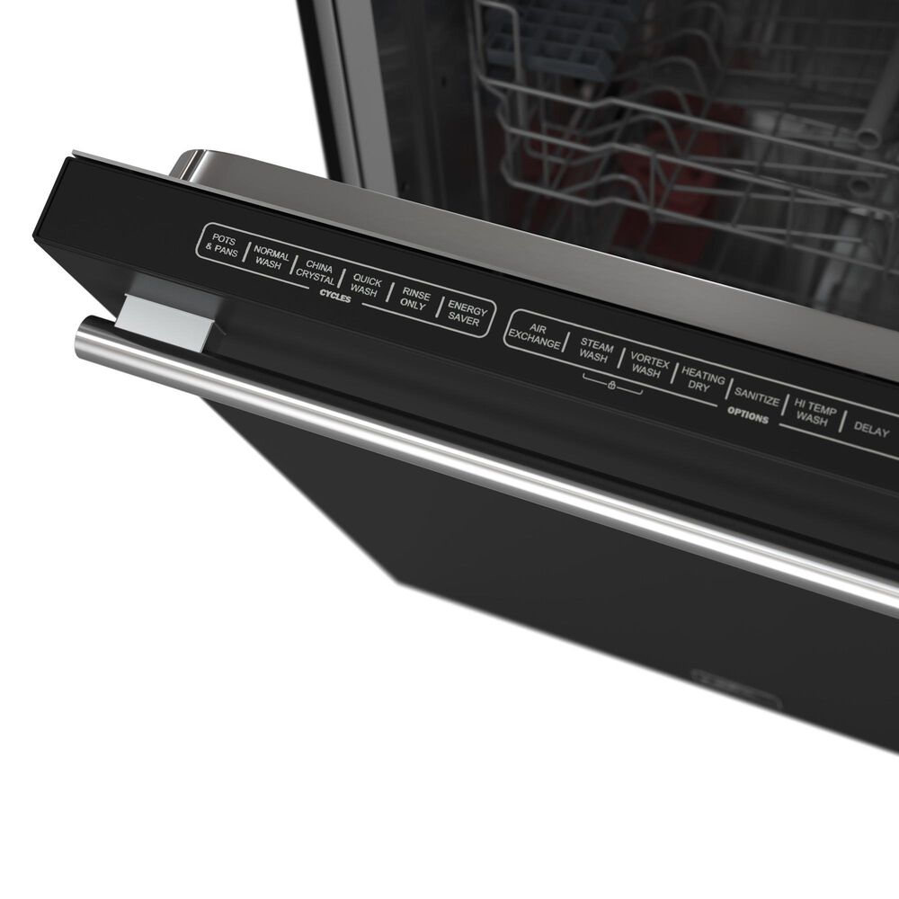 Forno Pozzo 24" Built-In Tall Tub Top Control Dishwasher with 49 dBA in Black, , large
