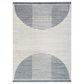 Nourison Astra Machine Washable ASW03 6"7" x 9" Ivory and Blue Area Rug, , large
