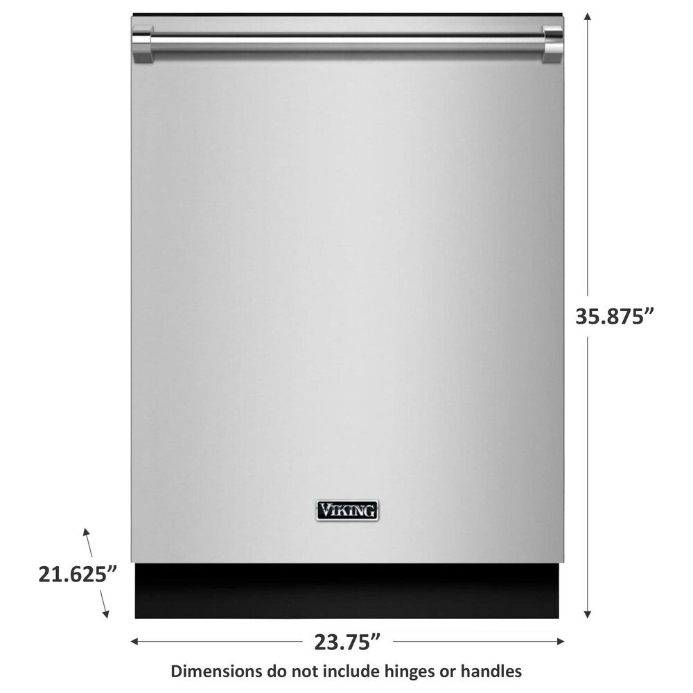Viking Range 24&quot; Dishwasher w/Installed Professional Stainless Steel Panel, , large