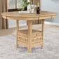 Coaster Lavon Extendable Counter Height Dining Table in Light Oak - Table Only, , large