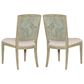 Hooker Furniture Surfrider Carved Back Side Chair with Beige Cushion in Driftwood (Set of 2), , large