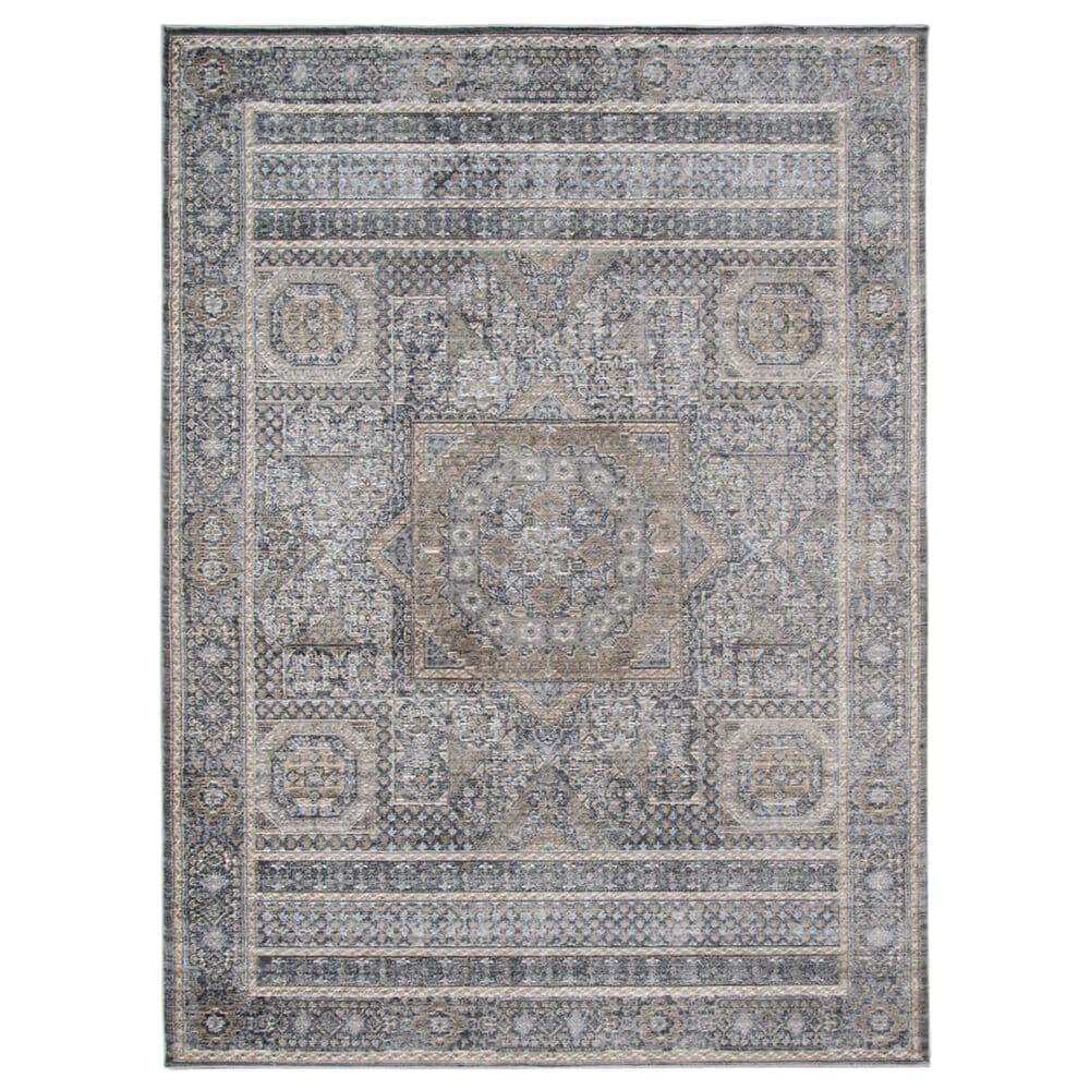 Amer Rugs Fairmont 7"10" x 10"10" Charcoal Area Rug, , large