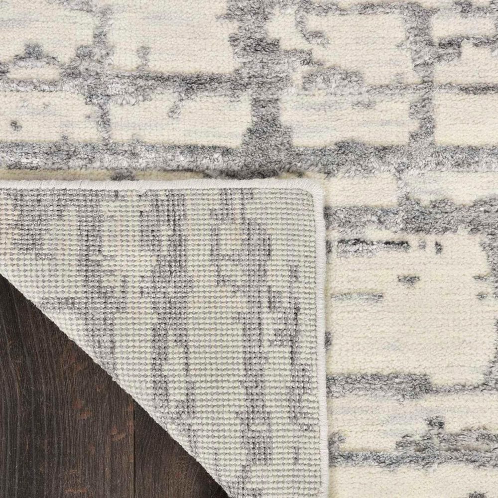 Nourison Luna 7&#39;9&quot; x 9&#39;9&quot; Ivory and Grey Area Rug, , large