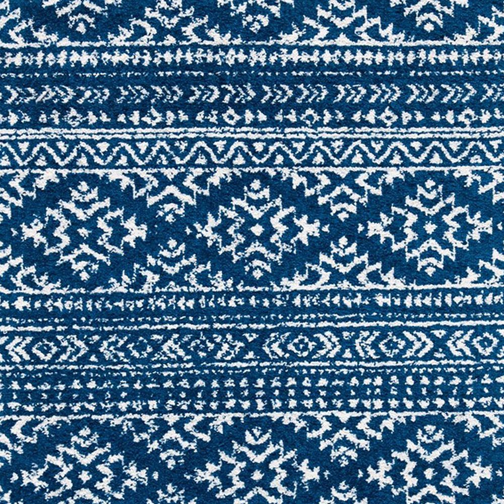 Safavieh Tulum Bohemian 5&#39; Square Navy and Ivory Area Rug, , large