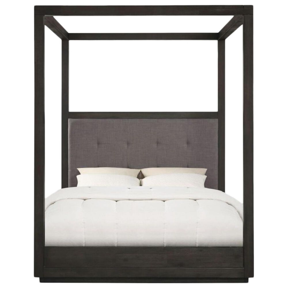 Urban Home Oxford Queen Canopy Bed in Oxford Gray, , large