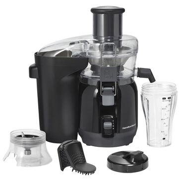 Hamilton Beach 2 Speeds Big Mouth 2-in-1 Juicer and Blender in Black, , large
