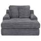 Moore Furniture Bellini Chaise Lounger with Cupholders in Cloud Dark Gray, , large