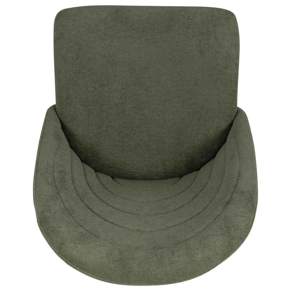 Linon Home Decor Skyla Swivel Office Chair in Green, , large