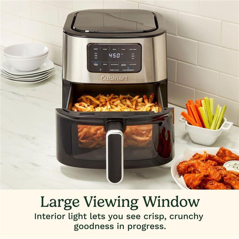Cuisinart 6-Quart Basket Air Fryer in Black Stainless, , large