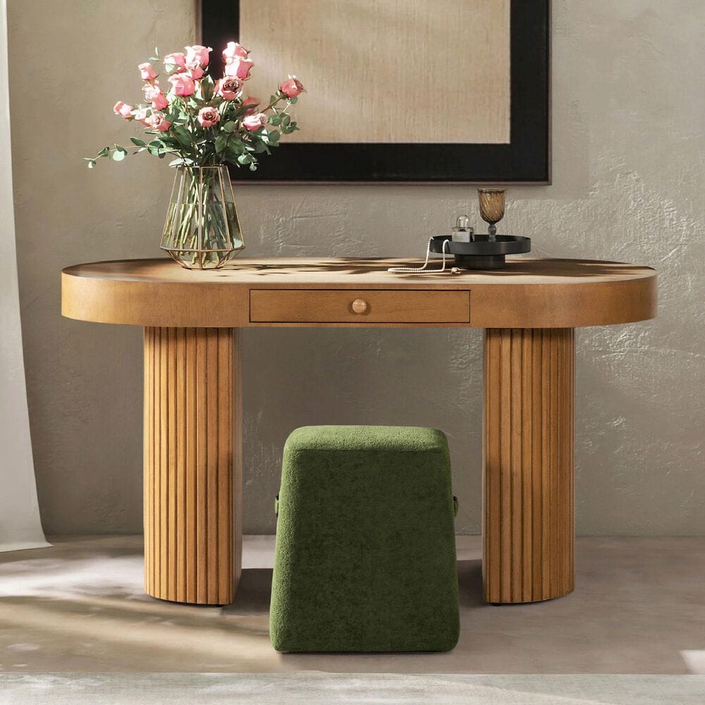 Jennifer Taylor Home Jesse Computer Desk in Honey Brown, , large
