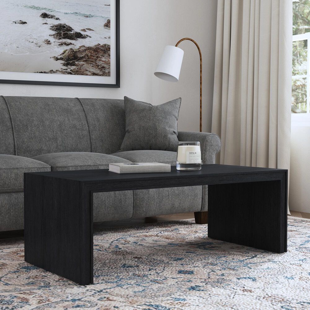 Flexsteel Waterfall Rectangular Coffee Table in Ebony, , large