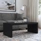 Flexsteel Waterfall Rectangular Coffee Table in Ebony, , large
